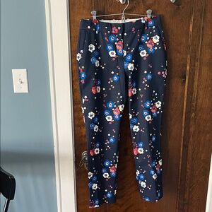 Tory Sport Floral Print Pants - Navy, Red, White